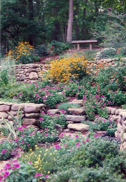 Hillside butterfly garden